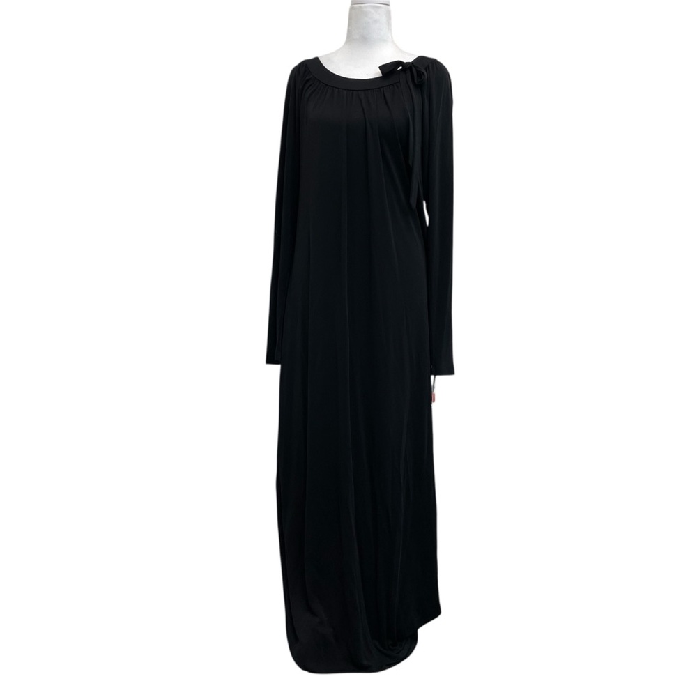 Diane Von Furstenberg Vintage Black Nainani Maxi Gown Dress size 6